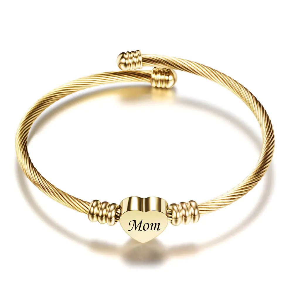 Stainless Steel Braided Mother’s Day Bracelets for Mom - Catch Cards