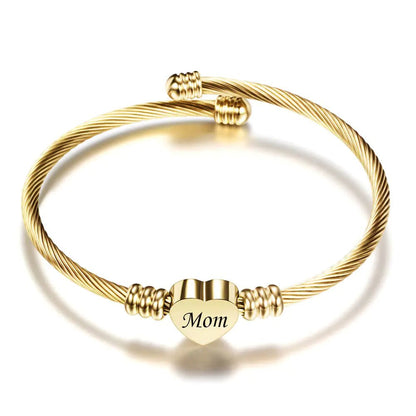 Stainless Steel Braided Mother’s Day Bracelets for Mom - Catch Cards