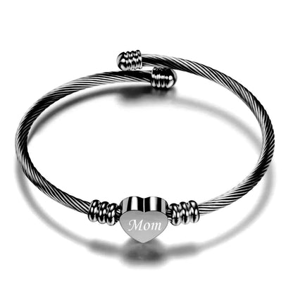 Stainless Steel Braided Mother’s Day Bracelets for Mom - Catch Cards