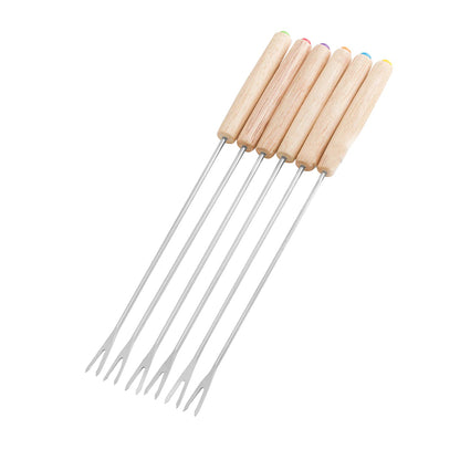 Stainless Steel Fondue Forks - Catch Cards