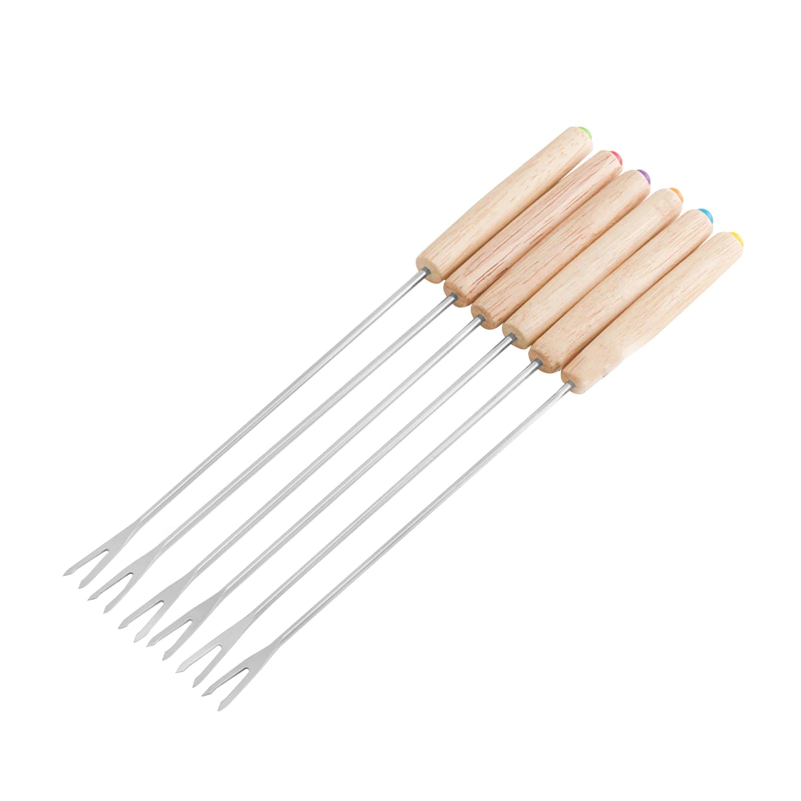 Stainless Steel Fondue Forks - Catch Cards