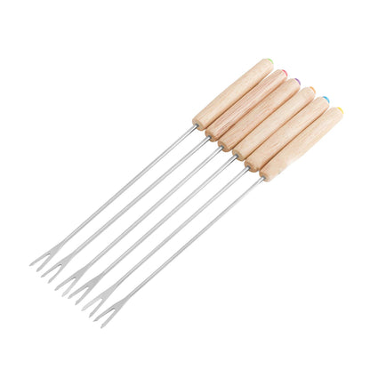 Stainless Steel Fondue Forks - Catch Cards