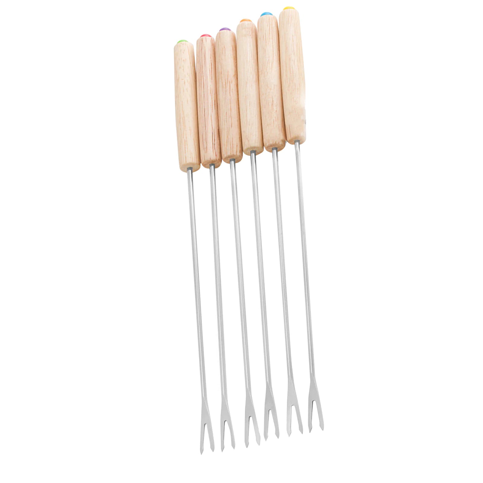 Stainless Steel Fondue Forks - Catch Cards