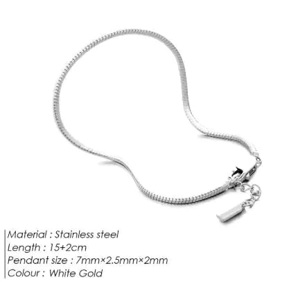 Stainless Steel Octagonal Snake Bone Bracelet - Catch Cards