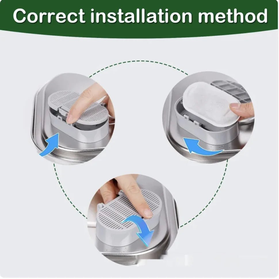 Stainless Steel Pet Water Dispenser Filter - Catch Cards