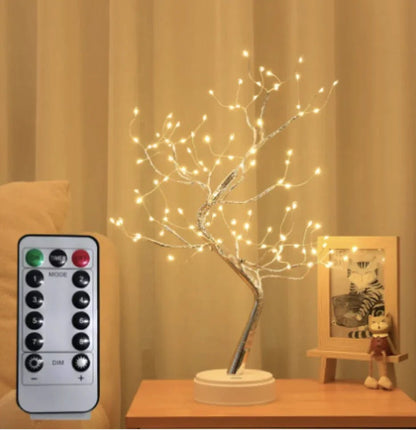 Starry Sky LED Copper Wire Tree Lamp - Catch Cards
