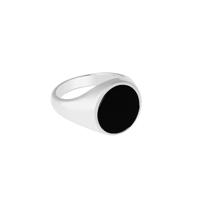 Sterling Silver Agate Fashion Ring - Catch Cards