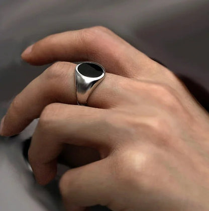 Sterling Silver Agate Fashion Ring - Catch Cards