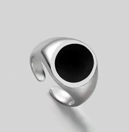 Sterling Silver Agate Fashion Ring - Catch Cards