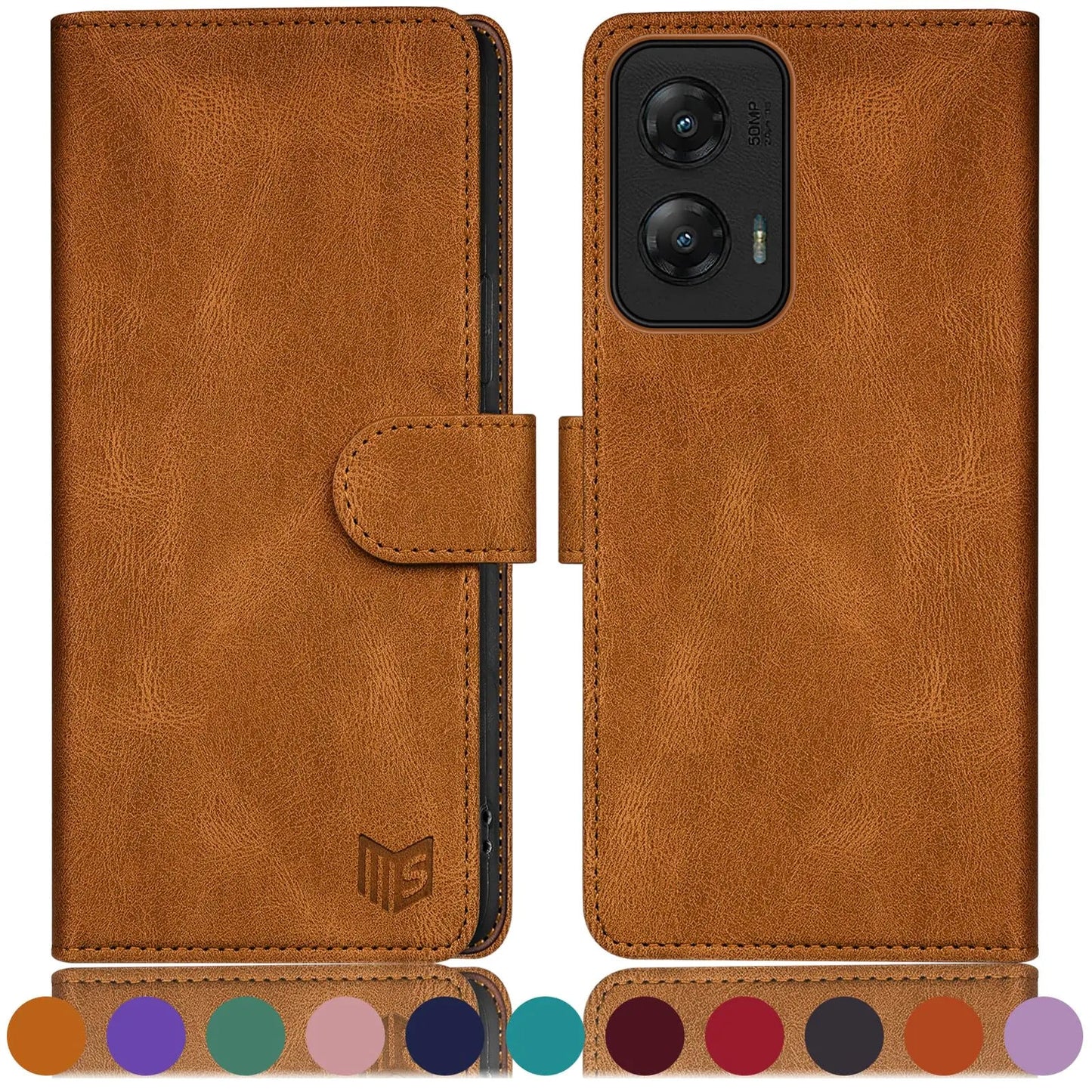 SUANPOT for Moto G Stylus 5G 2024 Wallet case with RFID Blocking Credit Card Holder,Flip Book PU Leather Protective Cover Women Men for Stylus 5G 2024 Phone case Purple - Catch Cards