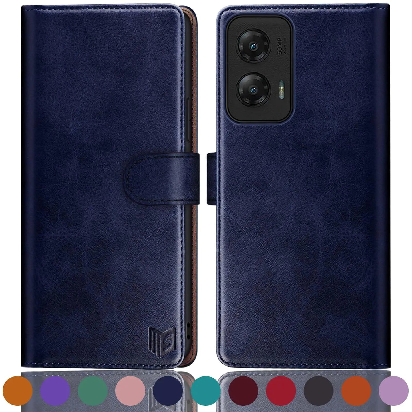 SUANPOT for Moto G Stylus 5G 2024 Wallet case with RFID Blocking Credit Card Holder,Flip Book PU Leather Protective Cover Women Men for Stylus 5G 2024 Phone case Purple - Catch Cards