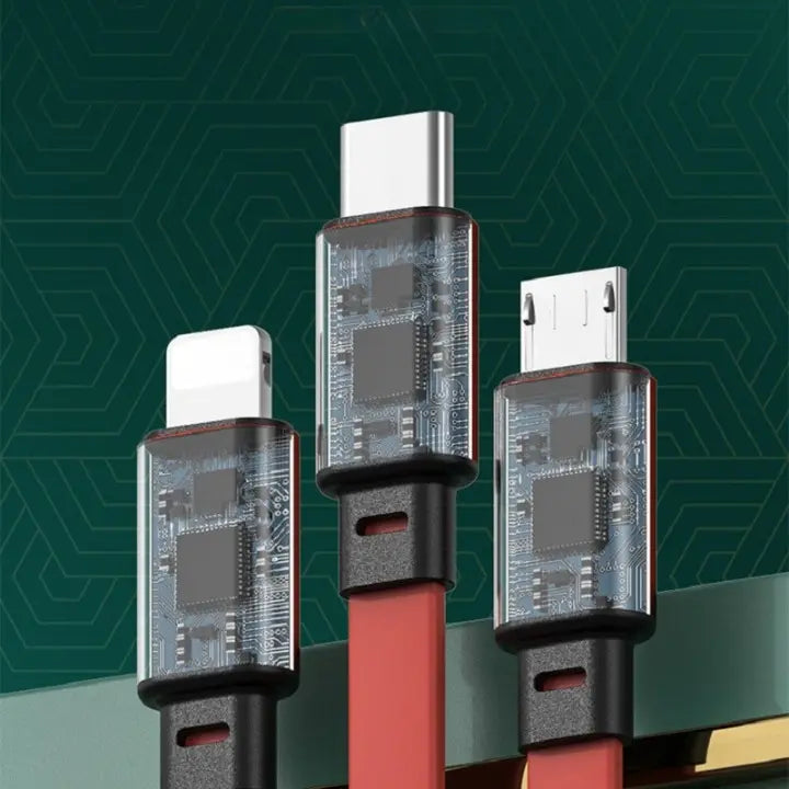 3 in 1 Retractable USB Cable WEM Support (www.WEM.support)