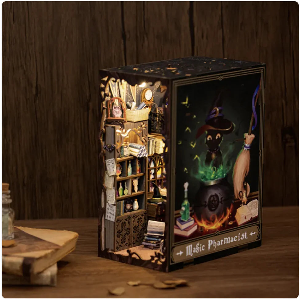 DIY Wooden 3D Book Stand Model Kit WEM Support (www.WEM.support)