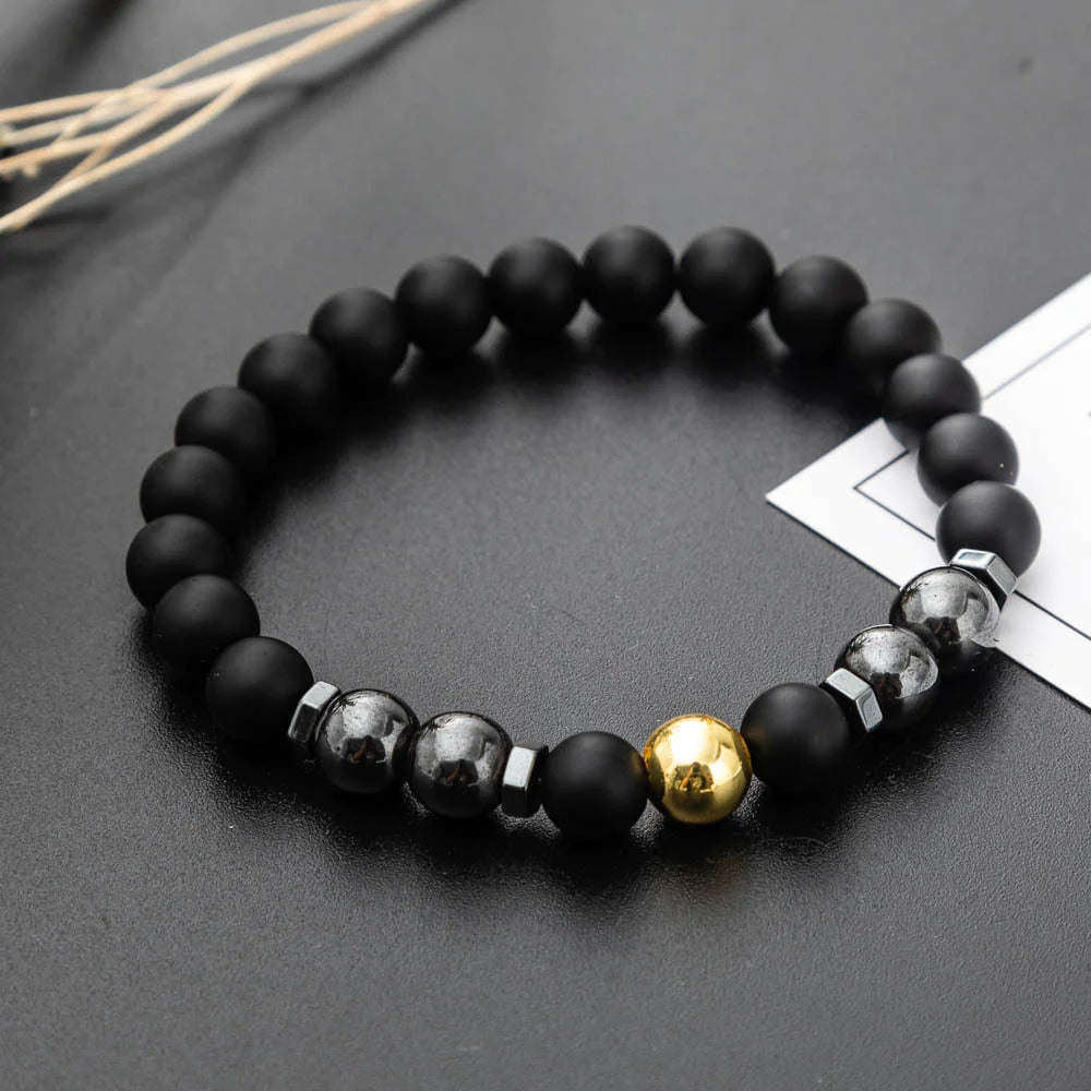 Frosted Stone Magnet Bracelet WEM Support (www.WEM.support)