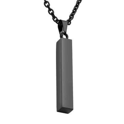 Vertical Bar Stainless Steel Pendant Necklace WEM Support (www.WEM.support)