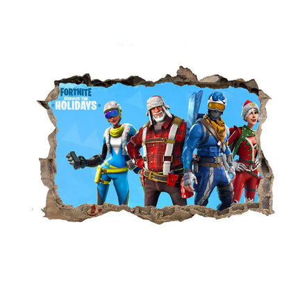 3D Fortnite PVC Wall Stickers for Home Decor
