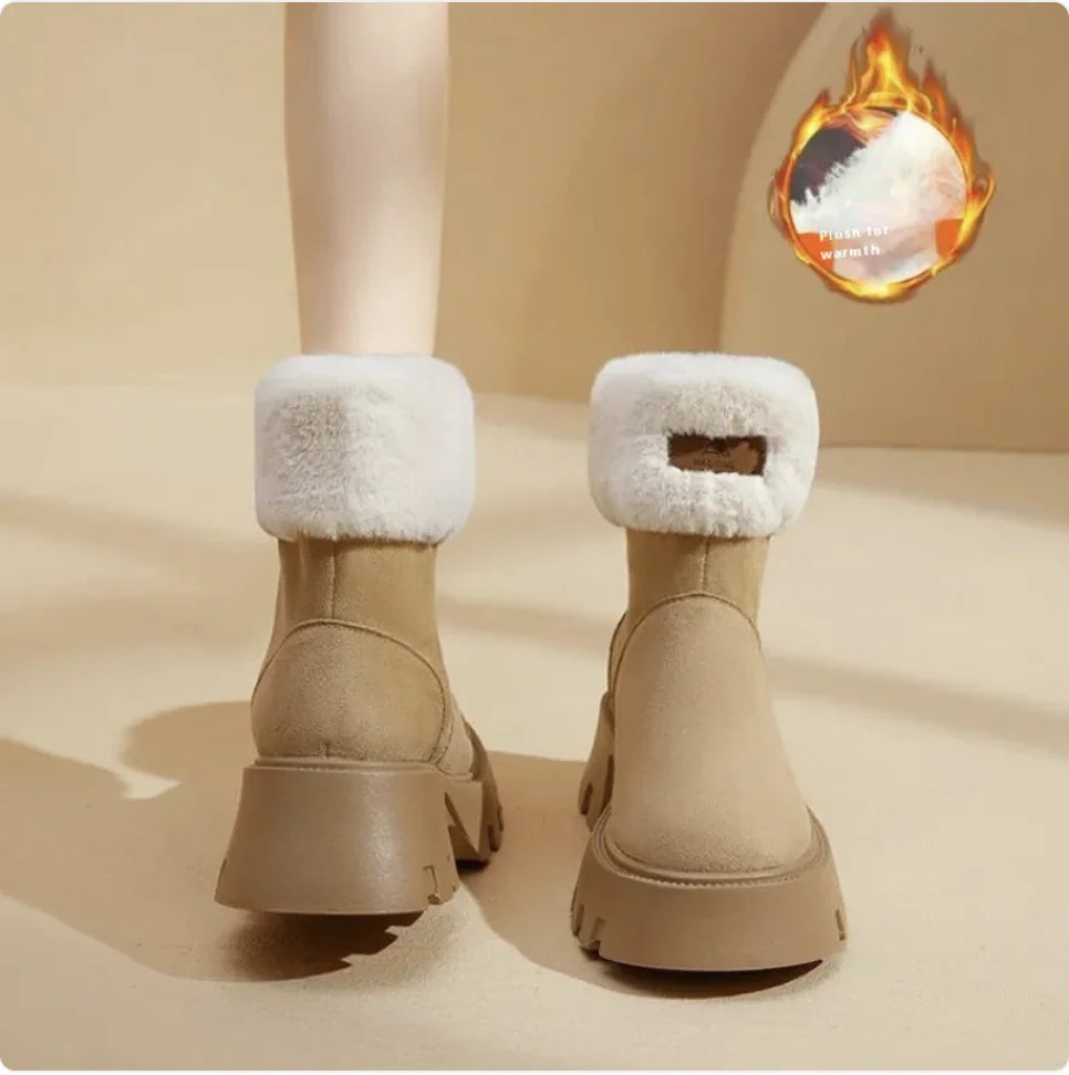 Women's Winter Fleece-Lined Thermal Shoes WEM Support (www.WEM.support)