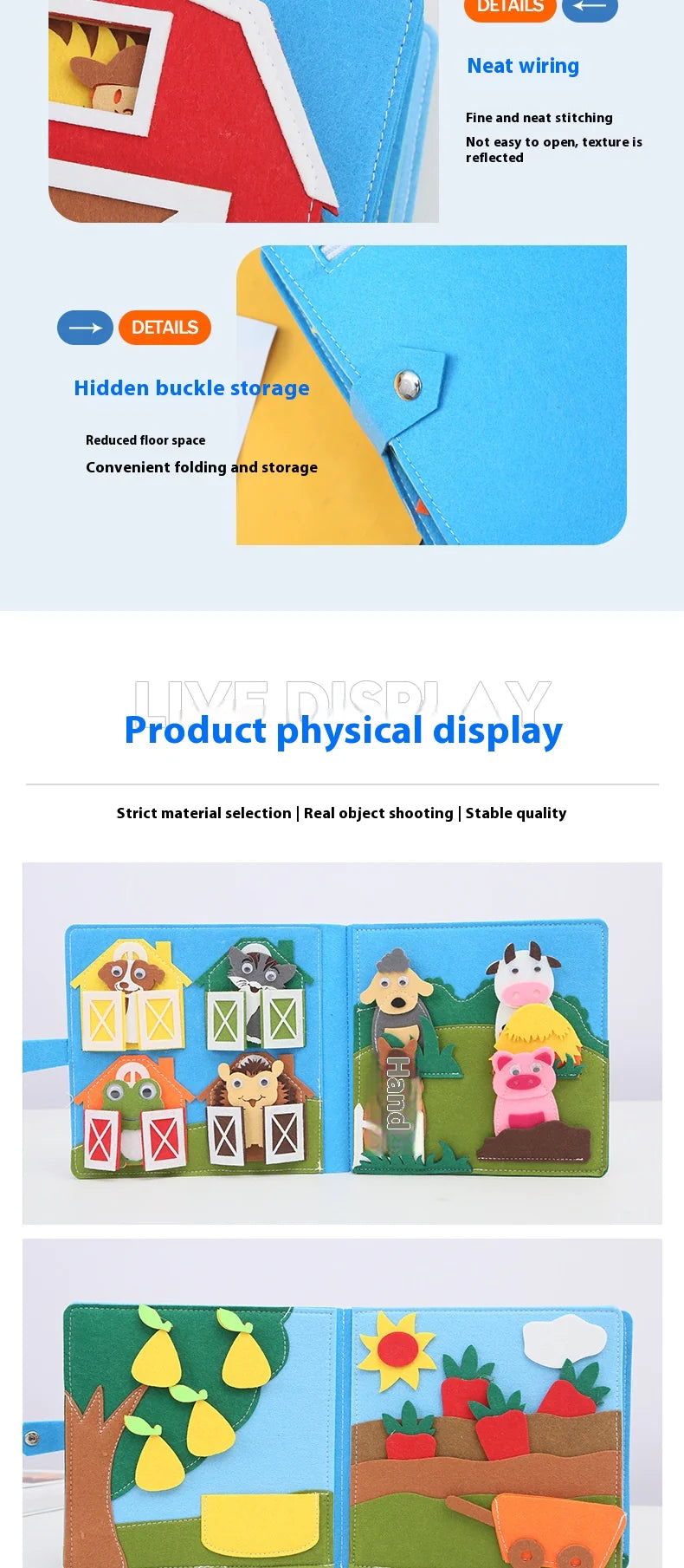 Kit Educativo Infantil de Fieltro DIY