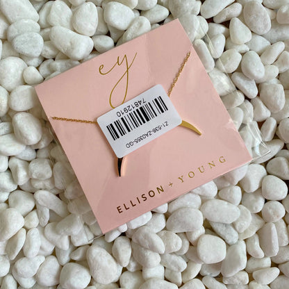 Glam Boho Crescent Necklace WEM Support (www.WEM.support)