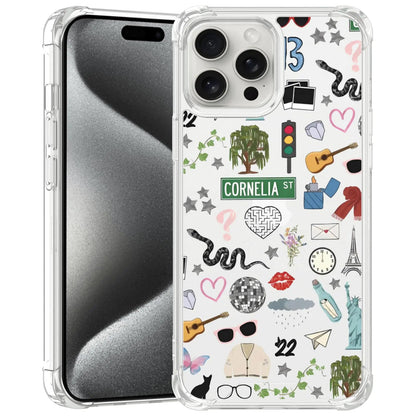 Taylorism Musician Phone Case Compatible with iPhone 12 Pro Max,Cool Queen Aesthetic Collage Phone Case for Women Girls Clear TPU Shockproof Cover Cases - Catch Cards