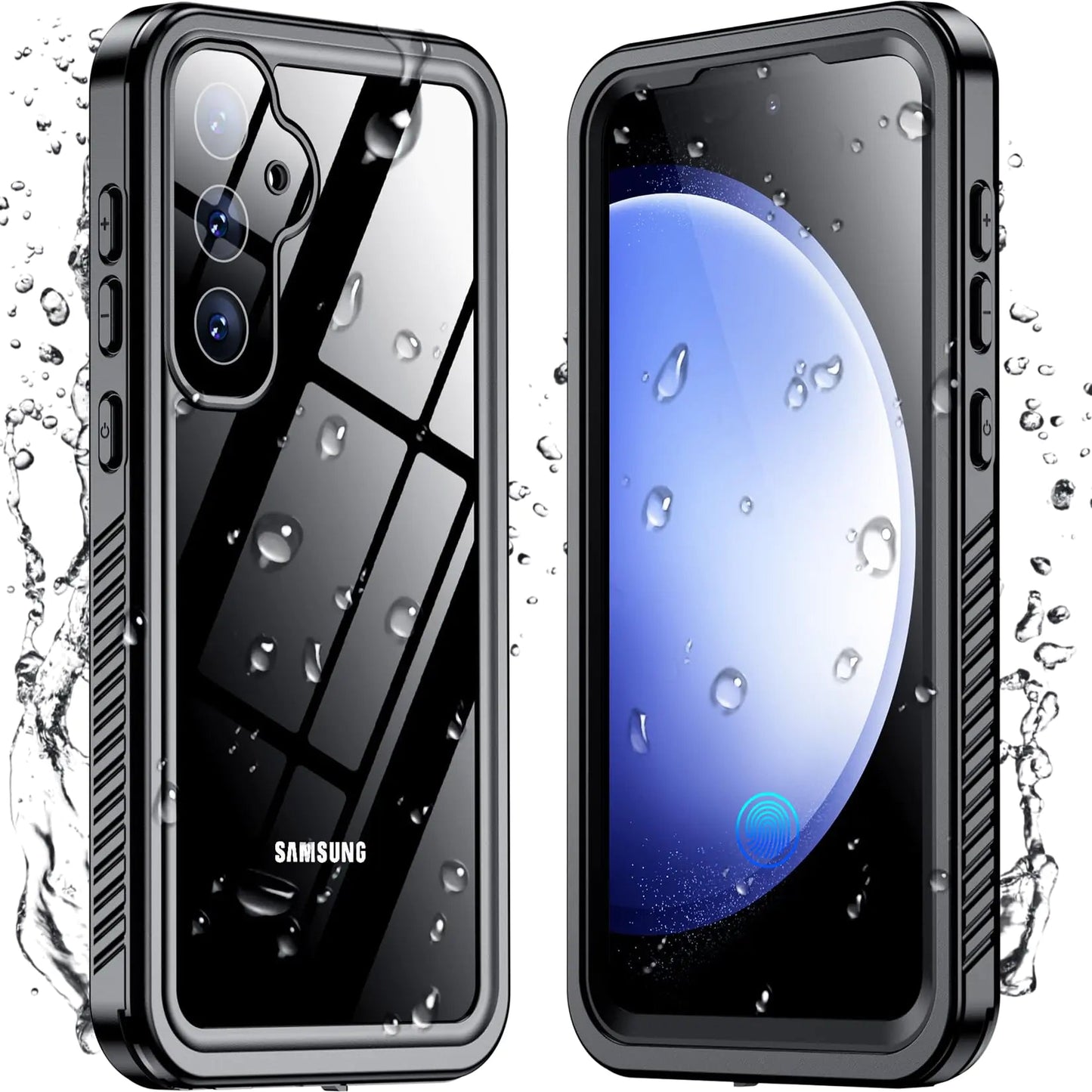 Temdan Crystal Clear Designed for Samsung Galaxy S23 Case,[Anti - Yellowing][Military Grade Drop - Proof] Slim Fit Soft TPU + PC Shockproof Case - Clear - Catch Cards