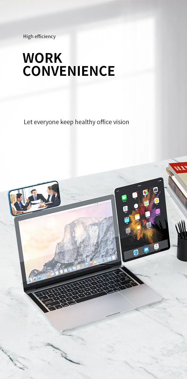 The Laptop Phone Holder - Catch Cards