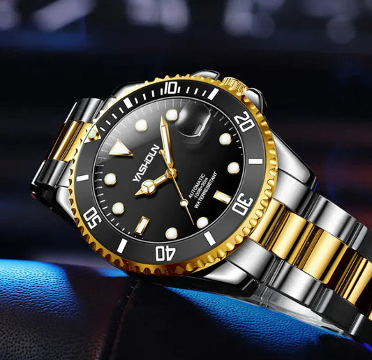 Modern Skeleton Steel Watch WEM Support (www.WEM.support)