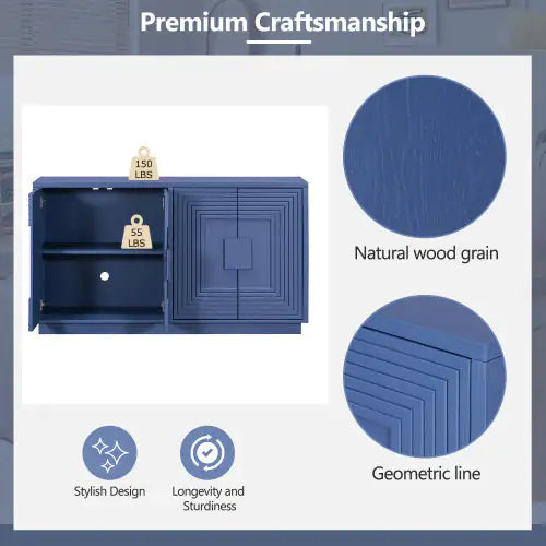 Solid Wood 4-side Cabinet WEM Support (www.WEM.support)