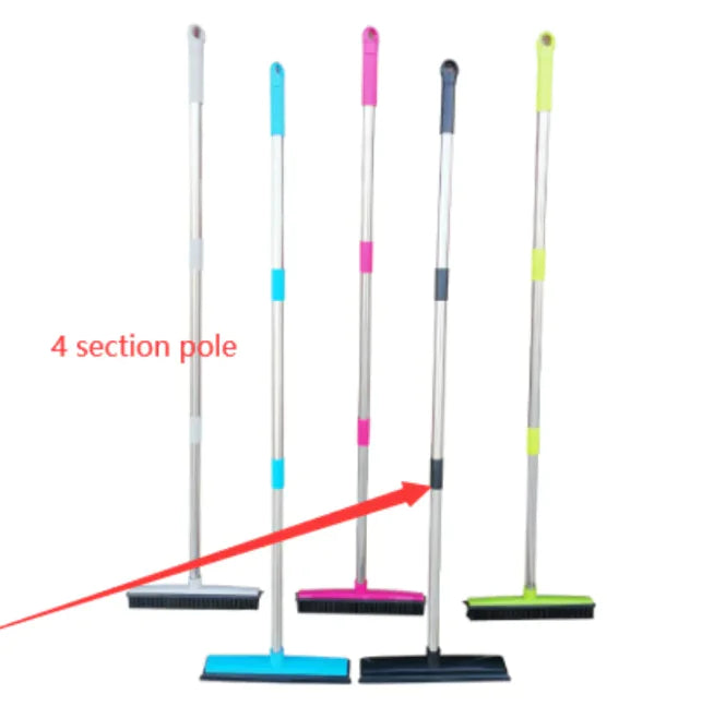TriPole Dust & Carpet Scraper Broom WEM Support (www.WEM.support)