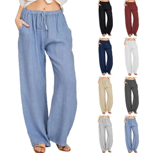 Casual Cotton Loose Pants WEM Support (www.WEM.support)
