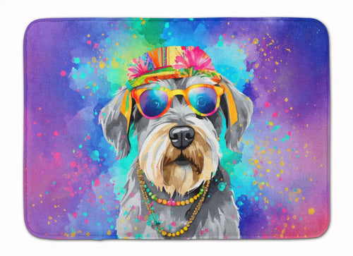 Schnauzer Hippie Dawg Memory Foam Kitchen Mat WEM Support (www.WEM.support)