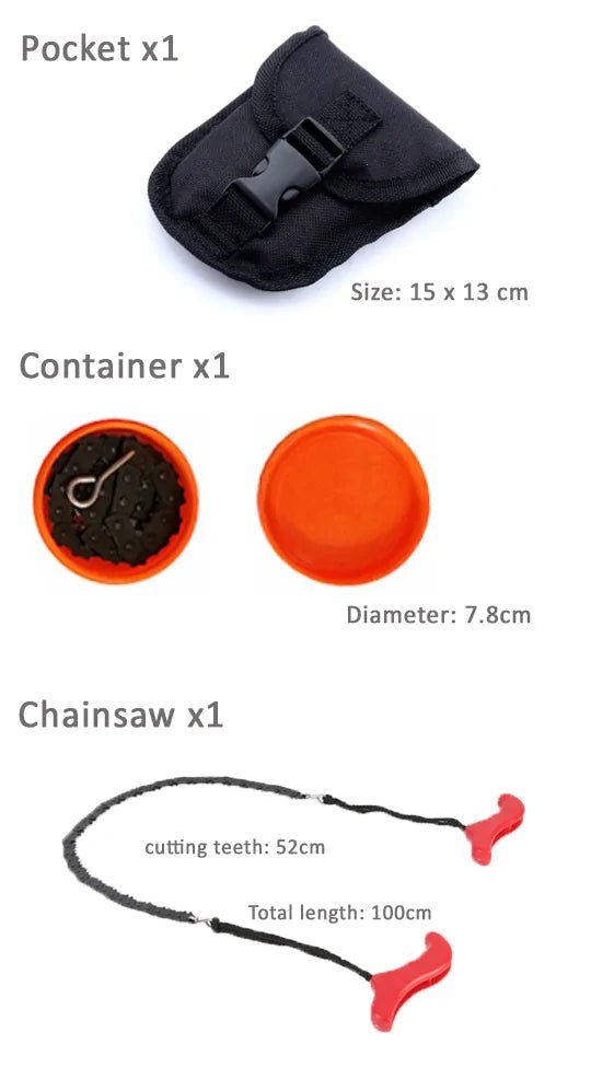 Tragbare Taschen - Kettensäge für Gartenarbeit - Catch Cards
