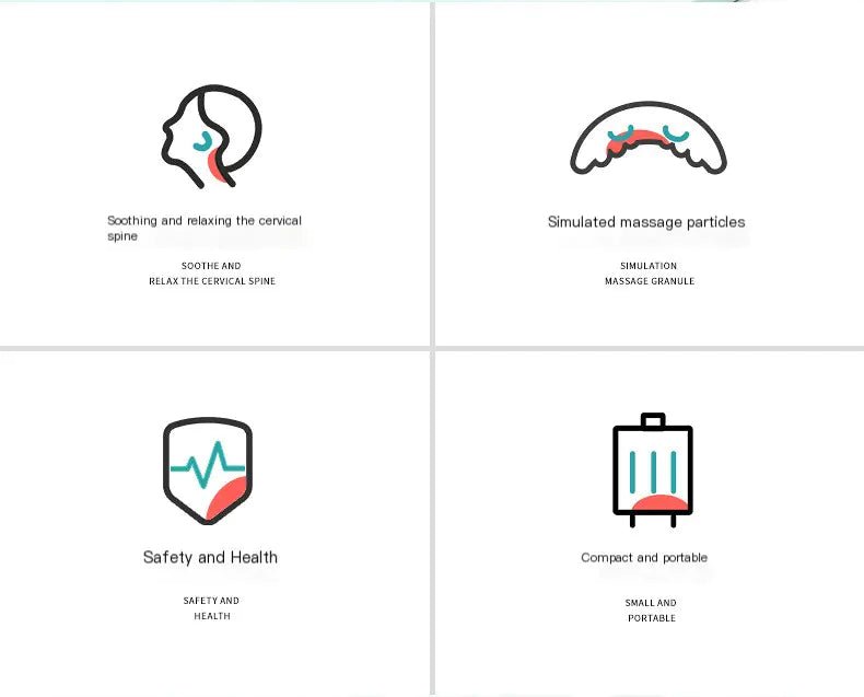 Travesseiro de Tração e Massagem Cervical - Catch Cards