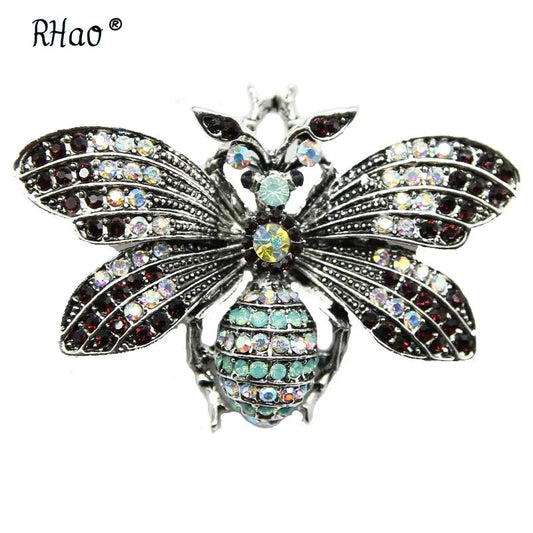 Antique Ornate Queen Bee Brooch WEM Support (www.WEM.support)