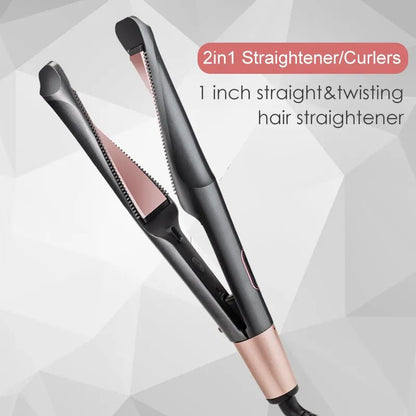Twisted Curling Comb And Straightener Dual Purpose - Catch Cards