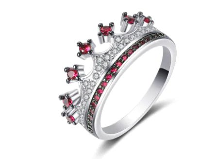 Two - tone Heart Shaped Zircon Ring - Catch Cards