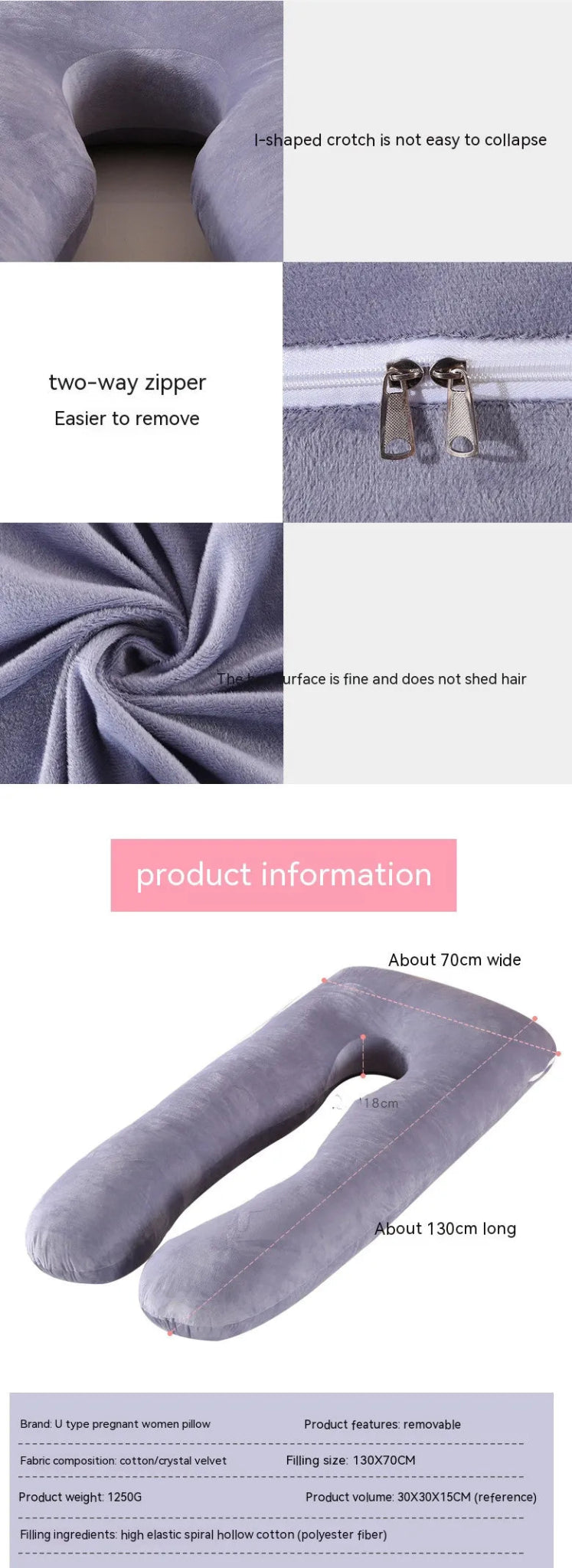 U - Shaped Pregnant Women Pillow - Catch Cards