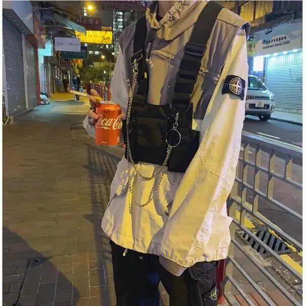 Taktische Hip Hop Streetwear-Weste WEM Support (www.WEM.support)