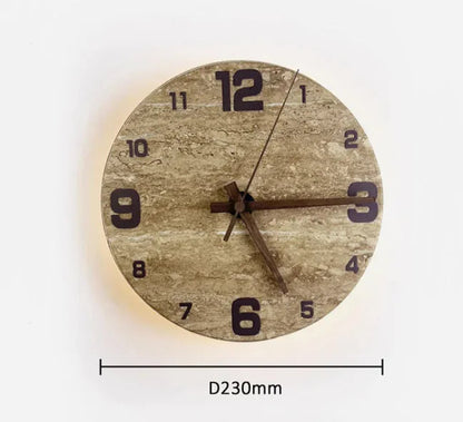 Yellow Stone Wall Clock Light HejK.com