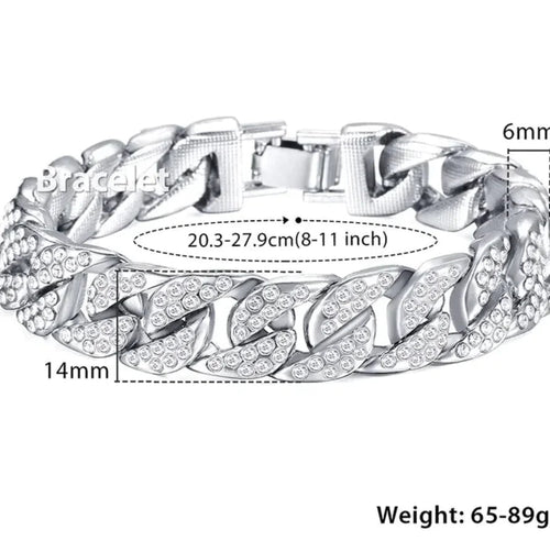 Gold Miami Curb Chain Bracelet WEM Support (www.WEM.support)