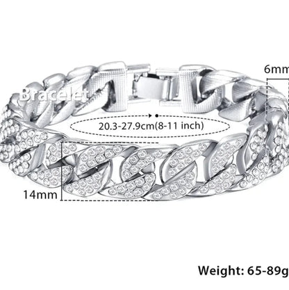 Gold Miami Curb Chain Bracelet WEM Support (www.WEM.support)