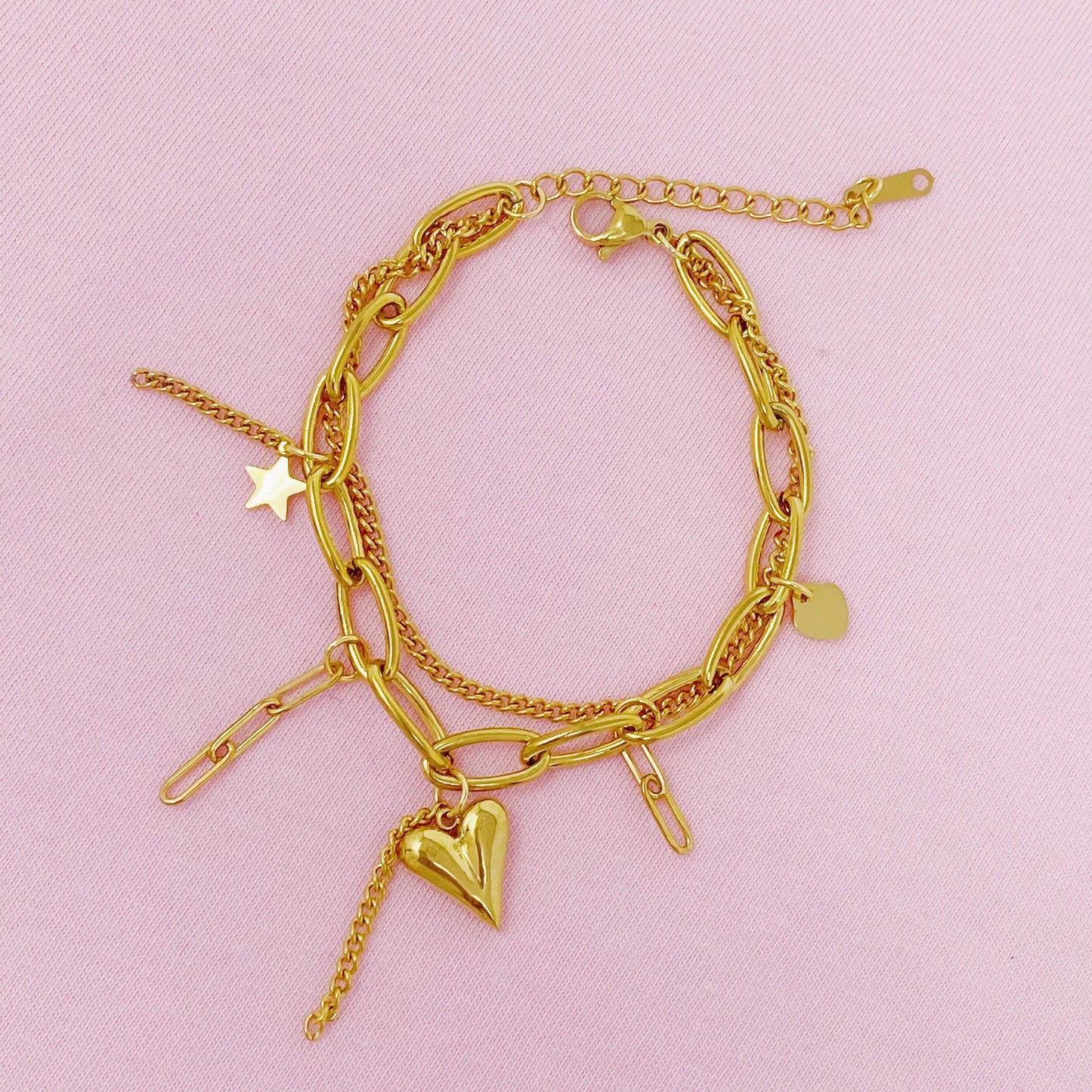 Doubled Fun Charm Bracelet WEM Support (www.WEM.support)