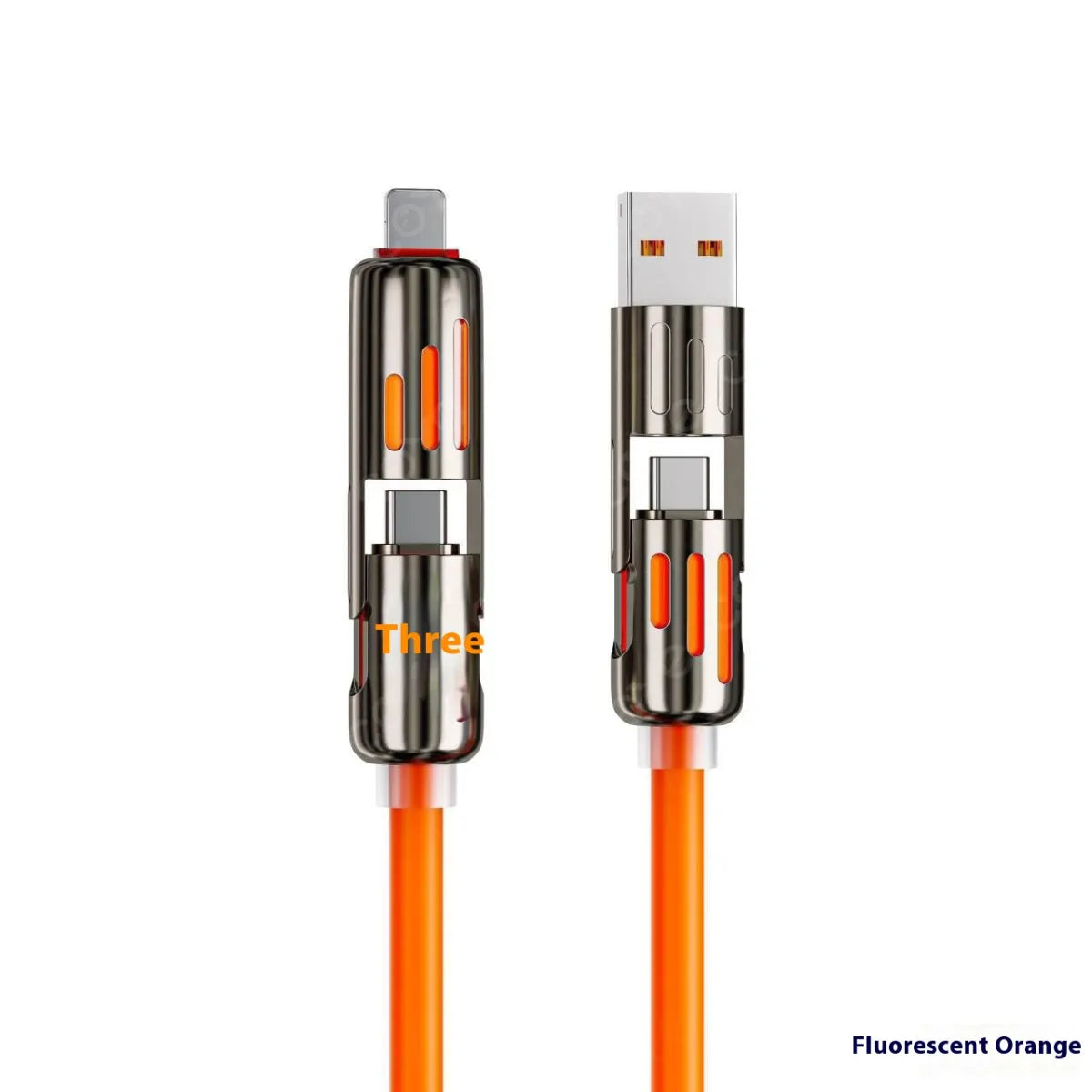 Car Multifunction 240W Four-in-one Data Cable WEM Support (www.WEM.support)