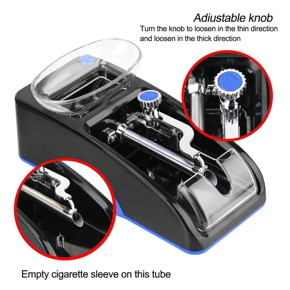 Cigarette Machine Automatic Electric Rolling Roller Tobacco Injector Maker US WEM Support (www.WEM.support)