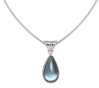 Blue Ocean Water Drop Necklace WEM Support (www.WEM.support)