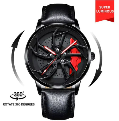 Men 3D Real Wheel Watches WEM Support (www.WEM.support)