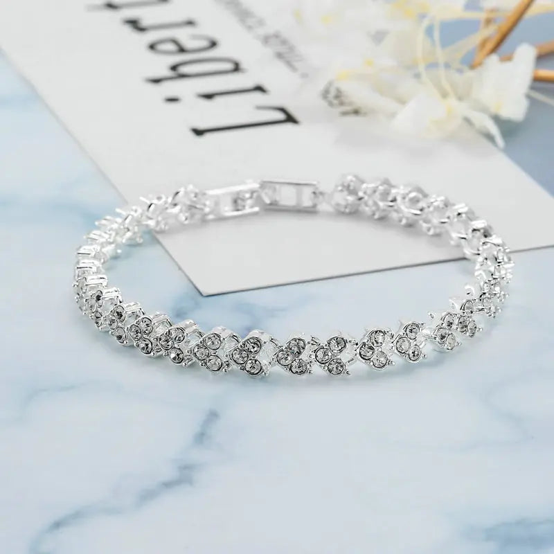 Luxury Roman Crystal Bracelet WEM Support (www.WEM.support)