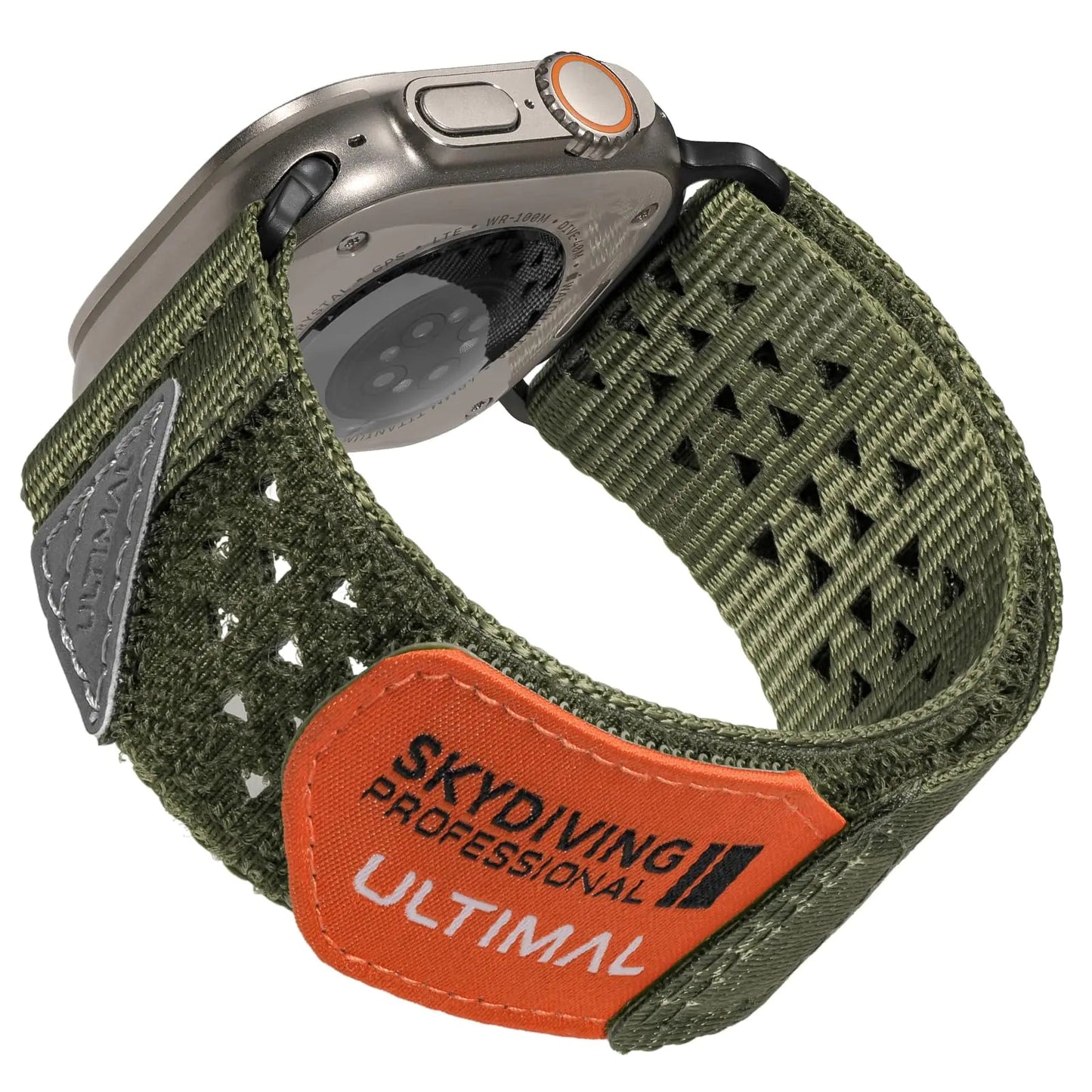 ULTIMAL Ultrawide for Apple Watch Band Ultra/Ultra2 49mm/46mm/45mm/44mm Ultra wide Sport Nylon Band for iWatch Series 9/8/7/6/5/4/SE/SE2 for Women Men Hollow Out Breathable watch band (49/46/45/44mm, Army Green) - Catch Cards