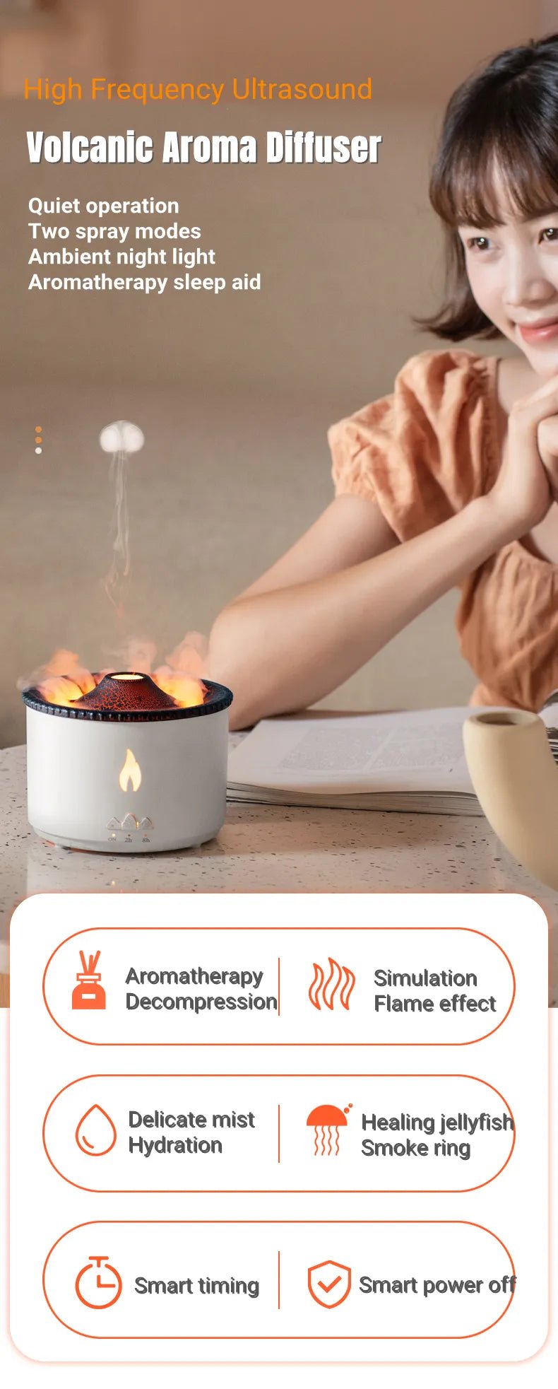 Ultrasonic Essential Oil Humidifier - Catch Cards