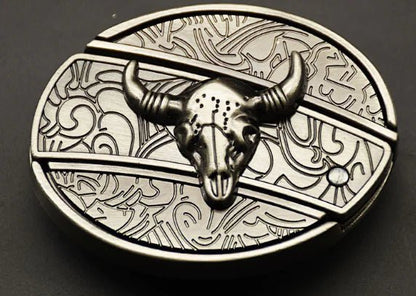 Universal Folding Knife Belt Buckle - Western Style (One Piece) - Catch Cards